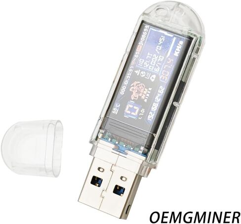New NerdMiner V2 300KH Nerdminer Dongle USB 3W Bitcoin Solo Lottery Miner Win 3.125 BTC with Low Power Consumption WiFi Connection USB-A Power in Kuwait