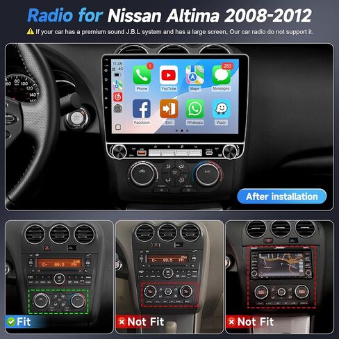 Naifay 8Core 64G Android 13 راديو السيارة لنيسان ألتيما 2008-2012 in Kuwait