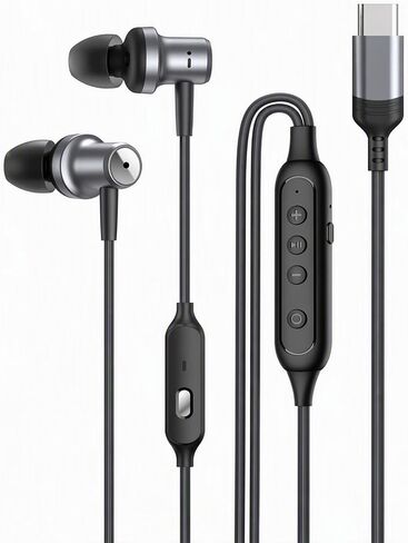 Wired Earbuds with Active Noise Cancelling, USB C Earphones in Kuwait