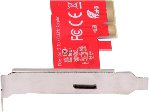 PCI-E 3.0 Express 4.0 x4 to Oculink Internal SFF-8612 SFF-8611 Host Adapter for PCIe SSD with Bracket in Kuwait