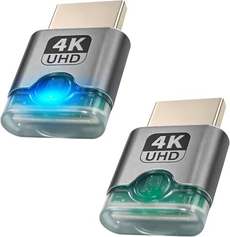 2 Pack HDMI Dummy Plug 4K@60Hz 2K@60Hz 1080P@120Hz in Kuwait