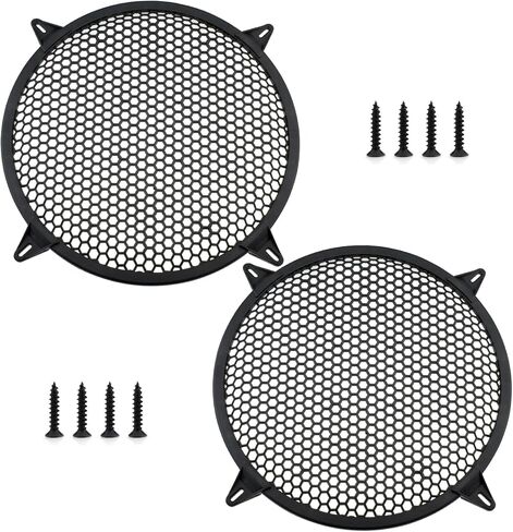 12 Inch Speaker Grill Cover, 2 Pack ABS Mesh 12" Round Subwoofer in Saudi Arabia