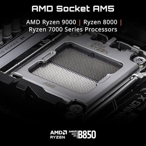 Micro Center CPU Motherboard Memory Combo: AMD Ryzen 7 9800X3D CPU Processor + Gigabyte B850 Gaming WIFI6 Motherboard + KLEVV Urbane V RGB DDR5 32GB 6000MHz CL30 Ram Memory White in Saudi Arabia