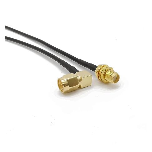 SMA Female partition to SMA Male Right Angle Cable RG-174 Antenna Extension Cable 7CM-1M(10CM) in Saudi Arabia