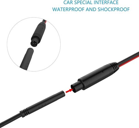 Universal Backup Camera License Plate Mount for Clarion, Dual, BOSS, Jensen, Stinger, PODOFO, SOUNDSTREAM, CARTREQUE, SANPTENT, EONON Car Radio with HD Night Vision Rear View 170° Angle Waterproof in Saudi Arabia