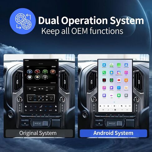Radio for Chevrolet Silverado GMC Sierra 2019 2020 2021 2022 2023 17.2" in Kuwait