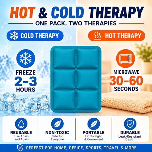 Small Ice Packs for Lunch Boxes, 6"x4", 4 Pcs in Kuwait