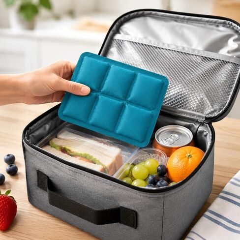 Small Ice Packs for Lunch Boxes, 6"x4", 4 Pcs in Kuwait