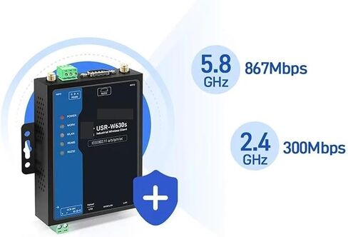 USR-W630s Wireless Serial/Ethernet to Wi-Fi Converter Dual Band in Saudi Arabia