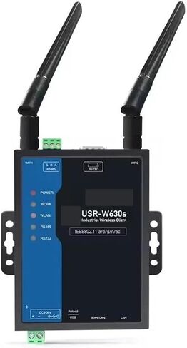 USR-W630s Wireless Serial/Ethernet to Wi-Fi Converter Dual Band in Saudi Arabia