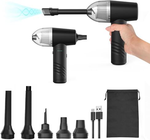 Electric Air Duster, Cordless 50000rpm 6500pa 3 Gear in Saudi Arabia