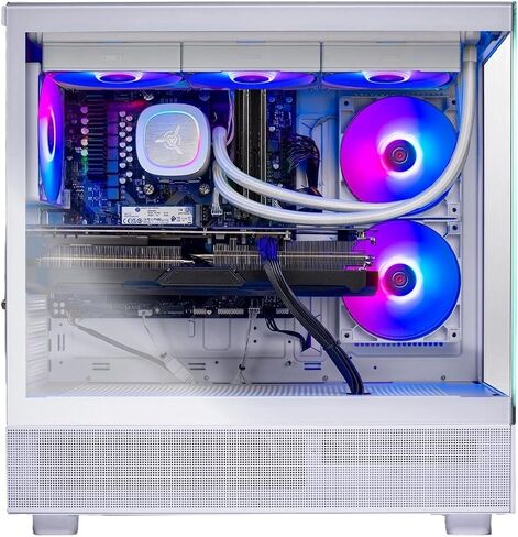 Skytech Gaming Azure 3 Gaming PC, AMD Ryzen 7 9700X 3.8GHz, NVIDIA RTX 5060, 1TB NVMe SSD, 16GB DDR5 RAM 5200, 850W Gold ATX 3 PSU, 360 ARGB AIO, Wi-Fi, Win 11, Desktop in Kuwait