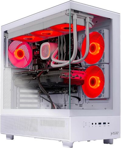 Skytech Gaming Azure 3 Gaming PC, AMD Ryzen 7 9700X 3.8GHz, NVIDIA RTX 5060, 1TB NVMe SSD, 16GB DDR5 RAM 5200, 850W Gold ATX 3 PSU, 360 ARGB AIO, Wi-Fi, Win 11, Desktop in Kuwait