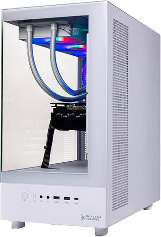 Skytech Gaming Azure 3 Gaming PC, AMD Ryzen 7 9700X 3.8GHz, NVIDIA RTX 5060, 1TB NVMe SSD, 16GB DDR5 RAM 5200, 850W Gold ATX 3 PSU, 360 ARGB AIO, Wi-Fi, Win 11, Desktop in Kuwait