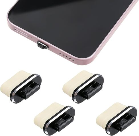 4 Pcs USB-C Dust Plugs with Easy-Grip Tab Anti-Dust USB-C Port Cover in Saudi Arabia