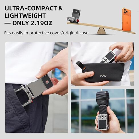 Pocket 4P 4 3 Magnetic Mount Stand for DJI Osmo/Xtra Muse, 180° Adjustable Aluminum Metal Cage Frame Desk Holder, Expansion Adapter Magnet Handle ＆ Cold Shoe for DJI Osmo Pocket 4 Accessories in Saudi Arabia