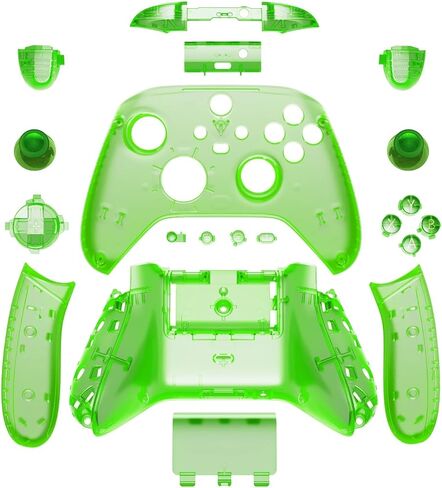 Transparent Controller Full Set Housing Shell with Buttons for EXtremeRate Replacement Custom for Xbox Core Wireless Controller(Transparent Red) in Saudi Arabia