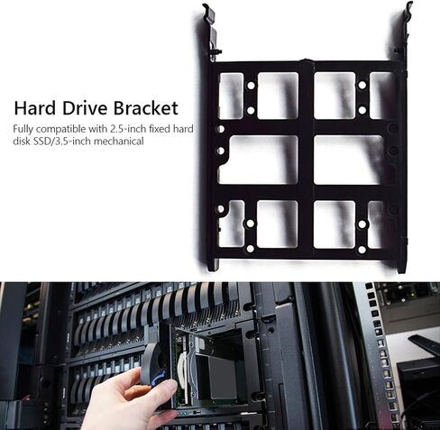 2.5 Inch to 3.5 Inch Hard Drive Mounting Bracket Adapter for Desktop Internal Drive Bay, SSD Tray Converter Holder, Black Storage Expansion Kit in Saudi Arabia