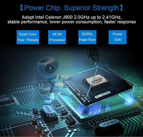 Cheap Mini PC 4GB RAM 64GB SSD, Intel Quad Core J1900, 4 Intel I211 LAN Micro Computer, VGA, HDMI, Firewall Router Compatible with OPNsense in Kuwait
