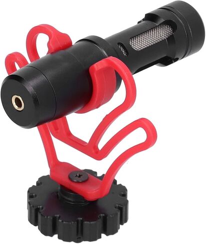 Mini Video Microphone with Condenser and Intelligent Noise Cancelling chip Stable Sound Quality for SLR Smartphone PC Users Portable Aluminum Alloy Microphone (CAM50 in Saudi Arabia