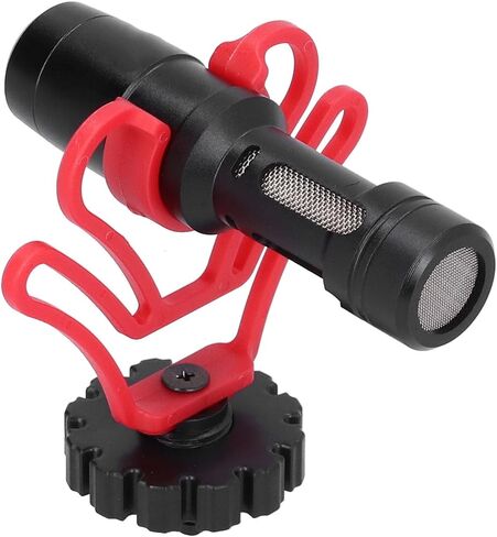 Mini Video Microphone with Condenser and Intelligent Noise Cancelling chip Stable Sound Quality for SLR Smartphone PC Users Portable Aluminum Alloy Microphone (CAM50 in Saudi Arabia