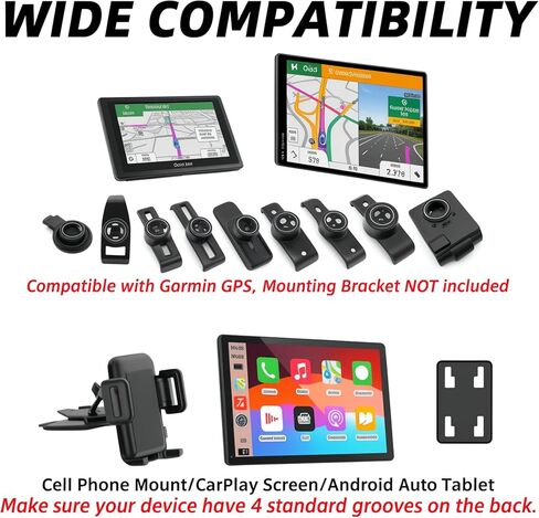 CD Slot Mount for Carplay Screen 17mm Ball for Garmin GPS/Phones in Saudi Arabia