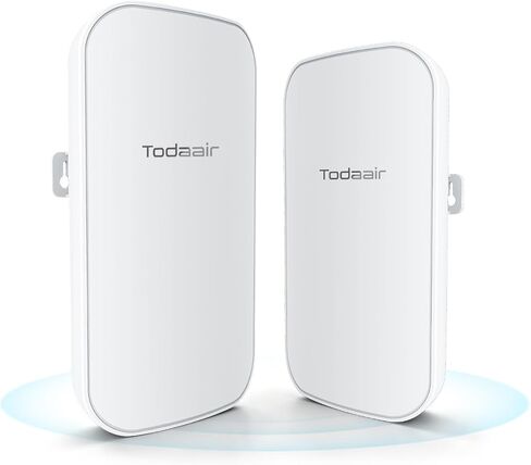 TODAAIR Point to Point Wireless Bridge, 867Mbps, 1KM, PoE, IP65, 2-Pack in Saudi Arabia