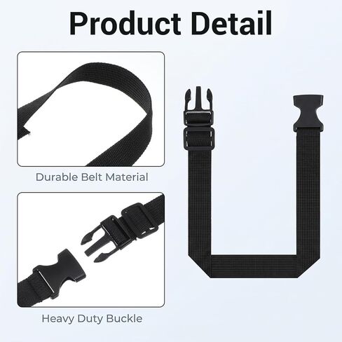 2Pcs Fanny Pack Extender Strap Backpack Strap Extenders Buckle Extender in Saudi Arabia