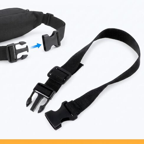 2Pcs Fanny Pack Extender Strap Backpack Strap Extenders Buckle Extender in Saudi Arabia