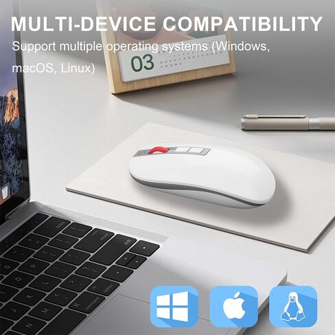 AI Smart Voice Mouse, 2-Mode Bluetooth and 2.4G Wireless with Real-Time Translation & Document to Excel Conversion, Ergonomic Office Mouse for Laptop PC Mac Business Professionals in Kuwait