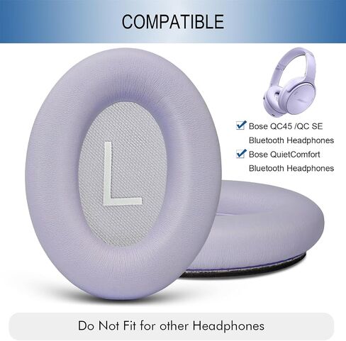 GEVO Ear Pads Replacement for Bose QC45 & QC SE Headphones, Chilled Lilac in Kuwait