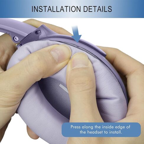 GEVO Ear Pads Replacement for Bose QC45 & QC SE Headphones, Chilled Lilac in Kuwait
