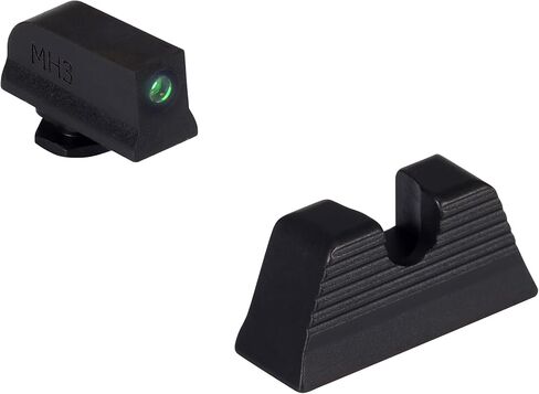 Meprolight Glock MPO-DF/MPO-F Backup Sights, Tritium-Illuminated, Co-Witness with Mepro Optics, Durable Metal, Fits Glock Standard Frame (10224317301-MPL) in Saudi Arabia