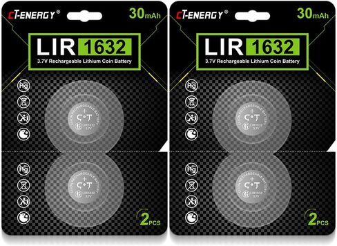 بطارية LIR1632 قابلة للشحن 4 قطع in Kuwait