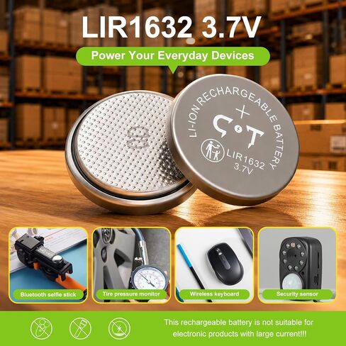 بطارية LIR1632 قابلة للشحن 4 قطع in Kuwait
