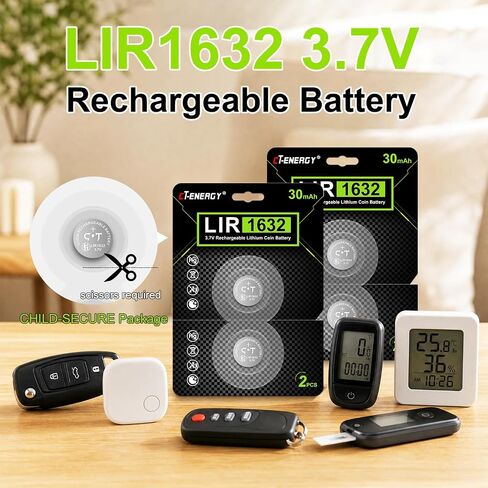 بطارية LIR1632 قابلة للشحن 4 قطع in Kuwait