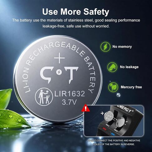 بطارية LIR1632 قابلة للشحن 4 قطع in Kuwait