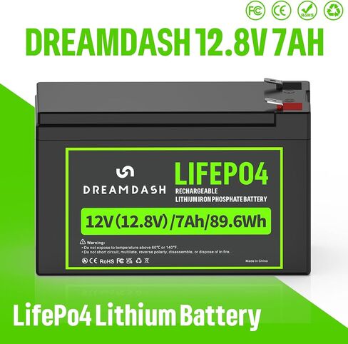 قطعتان من بطارية LiFePO4 ذات الدورة العميقة بقوة 12 فولت و7 أمبير في الساعة، حتى 5000+ دورة عميقة in Kuwait
