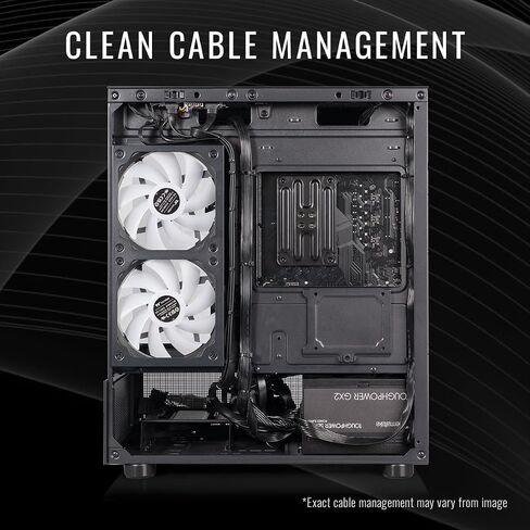 Thermaltake LCGS View 5776-170 Gaming Desktop (AMD Ryzen™ 7 5700, AMD Radeon™ RX 7600, 16GB DDR4 3200Mhz Memory, 1TB NVMe M.2, 650W PSU, WiFi, Windows 11) V17B-B550-R76-LCS in Kuwait