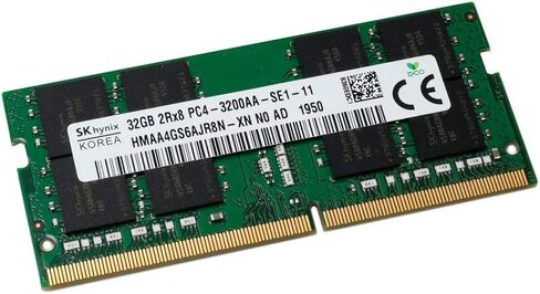 Mavark New SK Hynix HMAA4GS6AJR8N-XN 32GB DDR4 3200 PC4-3200AA-SE1-11 for XPS 9700 9500 X1 Carbon Extreme Gen 3 Alienware 51M R2 Asus Laptop (32GB DDR4 PC4-3200AA) Plus Best Notebooks Pen in Saudi Arabia