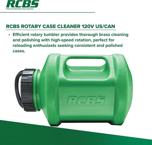 RCBS Rotary Case Cleaner 120V US/CAN, Rotary Tumbler for Efficient Brass Cleaning and Polishing in Saudi Arabia