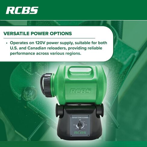 RCBS Rotary Case Cleaner 120V US/CAN, Rotary Tumbler for Efficient Brass Cleaning and Polishing in Saudi Arabia