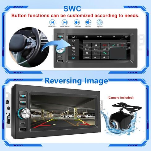1.5 Din Car Stereo Radio Carplay Android Auto for 1995-2005 Chevy GMC Buick Pontiac Tahoe Yukon Suburban Silverado C/K Sierra S10 Blazer Jimmy Sonoma Astro Lumina Camaro Corvette in Kuwait