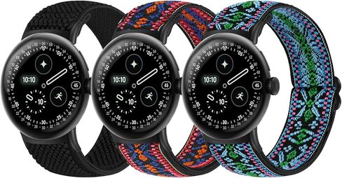 WolliLe Stretchy Nylon Bands Compatible with Google Pixel Watch 4/3 41mm/Pixel Watch 2/1 Bands for Women Men, Adjustable Elastic Sport Straps Replacement Wristbands in Saudi Arabia