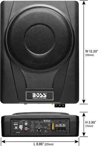 BOSS Audio Systems BASS8 8 Inch 800 Output Amplified Boxed Car Subwoofer in Saudi Arabia