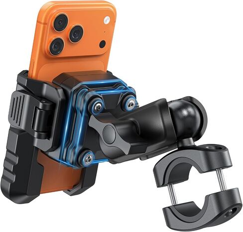 OMOTON Motorcycle Phone Mount Anti-Theft, Camera-Friendly Bike Phone Holder in Saudi Arabia