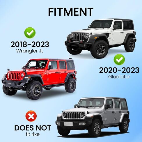 Phone Mount for 2018-2023 Wrangler JL (NOT 4xe)&2020-2023 Gladiator Magnetic&Clamp Dual Phone Arms in Saudi Arabia