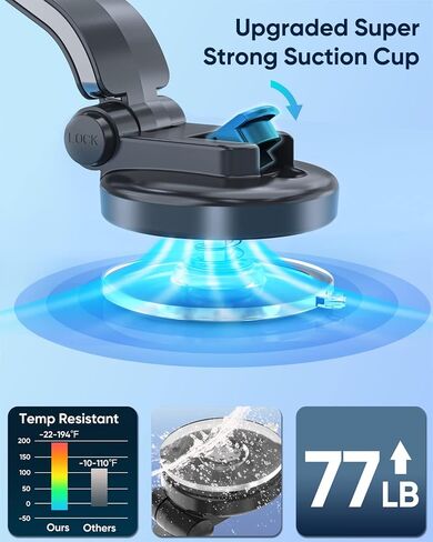 Wireless Car Charger, 15W Fast Charging Phone Holder Mount Windshield Dashboard Car Accessories Phone Mount for iPhone 14 13 12 Mini Pro Max 11 XR XS X, Samsung Galaxy S23 Ultra S22 S21+ S10+ Note 20 in Saudi Arabia