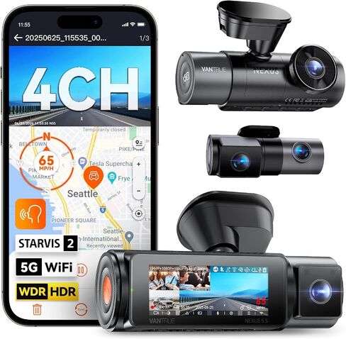 Vantrue N5S 4 Channel 360 Degree 2.7K Dash Cam in Saudi Arabia