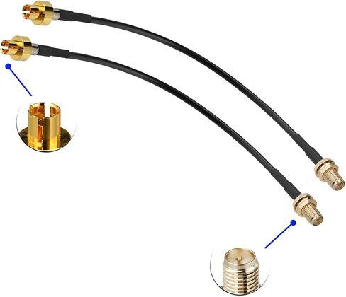 Eightwood RP-SMA Female to ASUS WiFi 7 Q-Antenna Push-On Connector Cable in Saudi Arabia